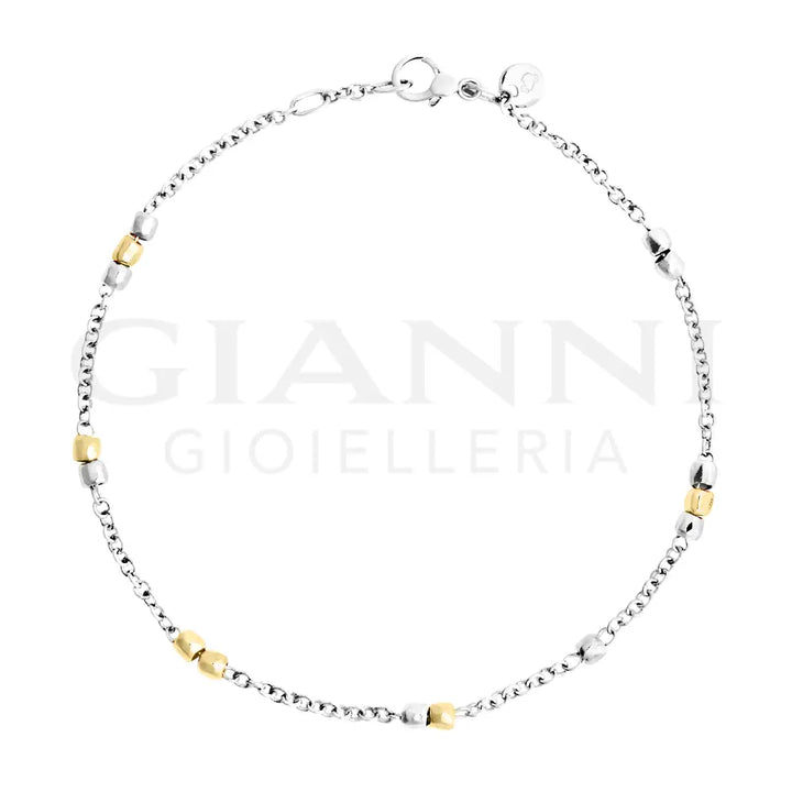Bracciale DoDo - Mini granelli argento & oro giallo Bracciali