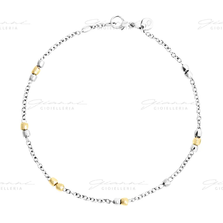 Bracciale DoDo - Mini granelli argento & oro giallo Bracciali