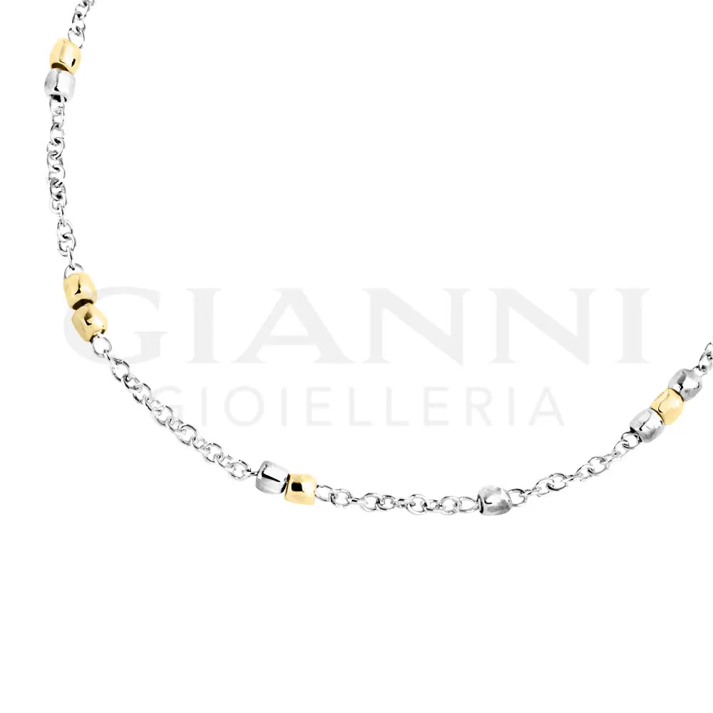 Bracciale DoDo - Mini granelli argento & oro giallo Bracciali