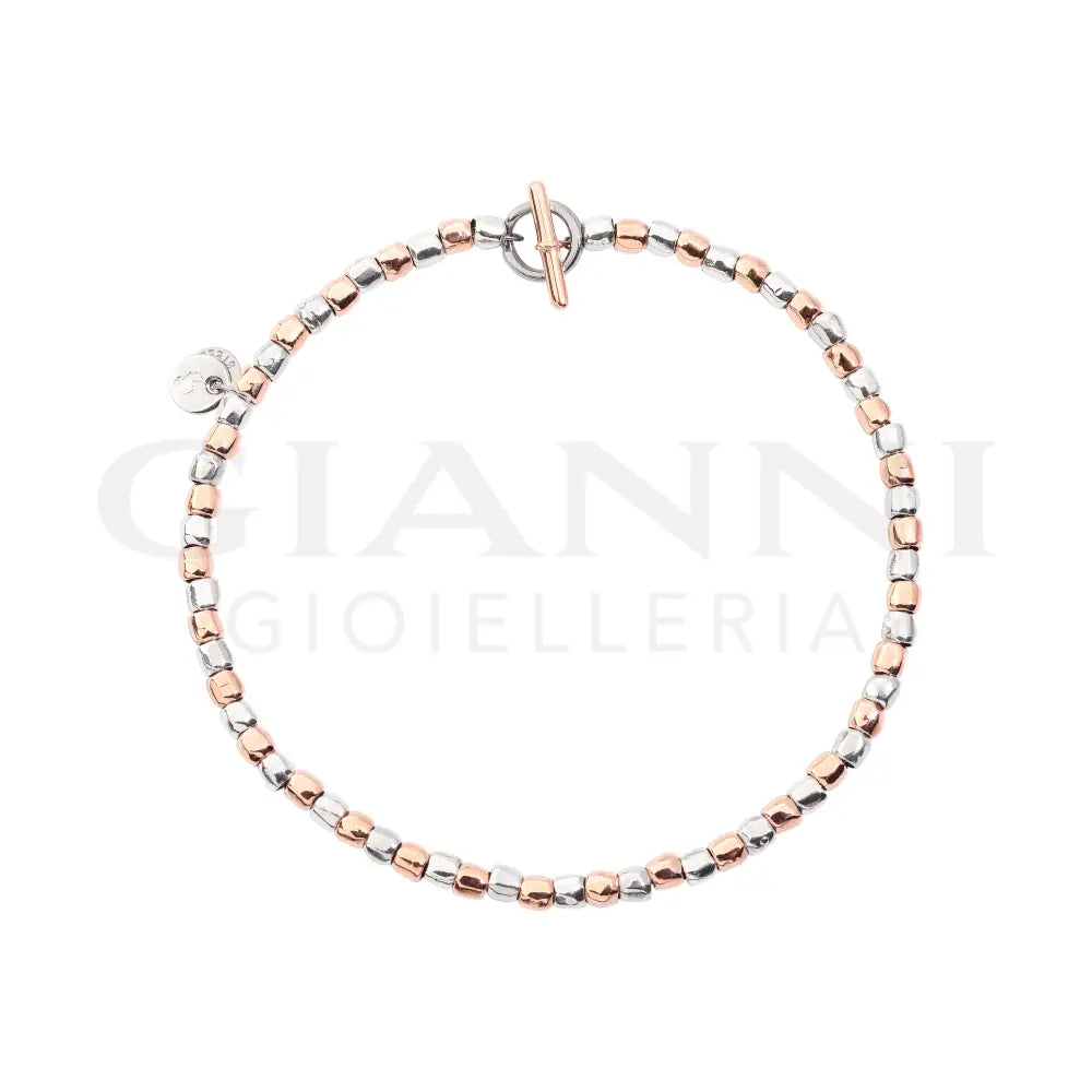 Bracciale DoDo - Mini granelli Argento & Oro Rosa Bracciali
