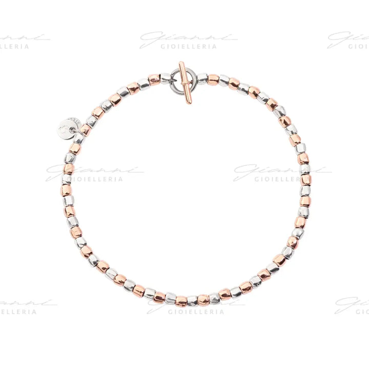 Bracciale DoDo - Mini granelli Argento & Oro Rosa Bracciali