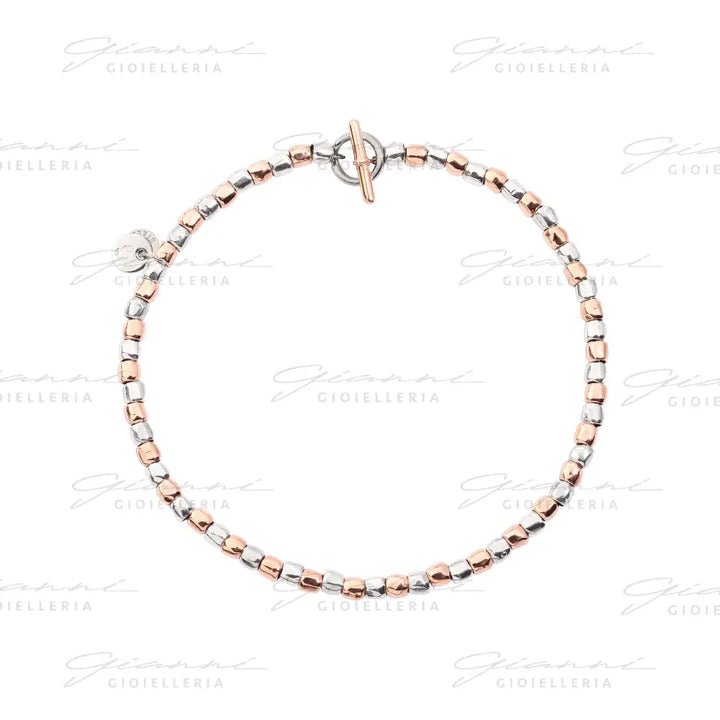Bracciale DoDo - Mini granelli Argento & Oro Rosa Bracciali