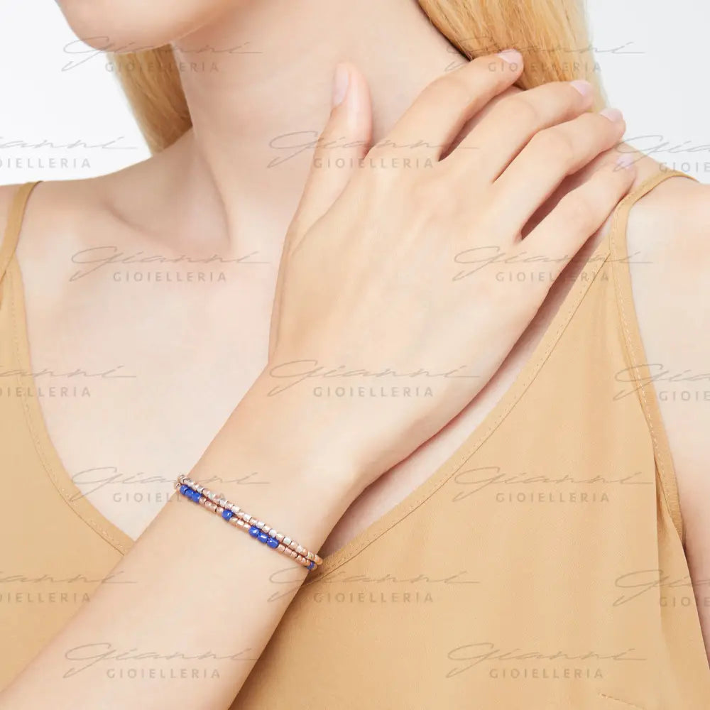 Bracciale DoDo - Mini granelli Argento & Oro Rosa Bracciali