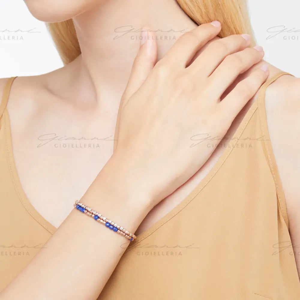 Bracciale DoDo - Mini granelli Argento & Oro Rosa Bracciali
