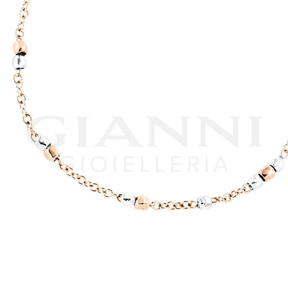 Bracciale DoDo - Mini granelli Oro Rosa & Argento Bracciali