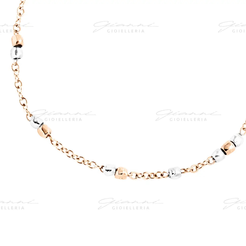 Bracciale DoDo - Mini granelli Oro Rosa & Argento Bracciali
