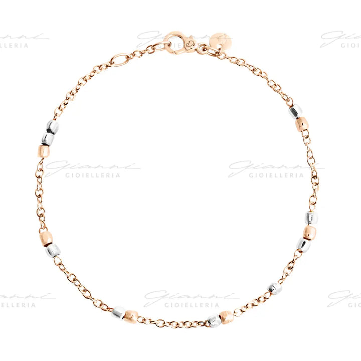 Bracciale DoDo - Mini granelli Oro Rosa & Argento Bracciali