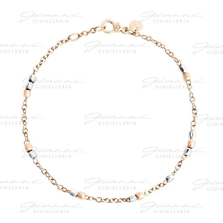 Bracciale DoDo - Mini granelli Oro Rosa & Argento Bracciali