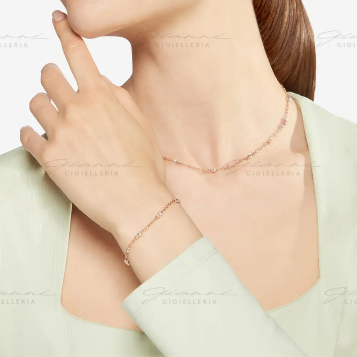 Bracciale DoDo - Mini granelli Oro Rosa & Argento Bracciali