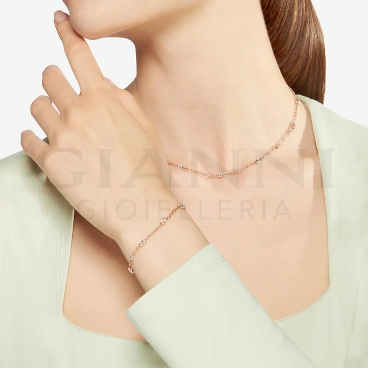 Bracciale DoDo - Mini granelli Oro Rosa & Argento Bracciali