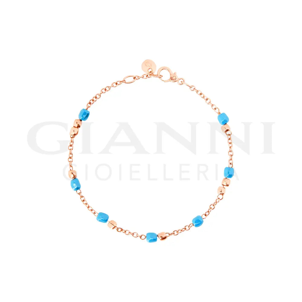 Bracciale DoDo - Mini granelli oro rosa & ceramica Bracciali