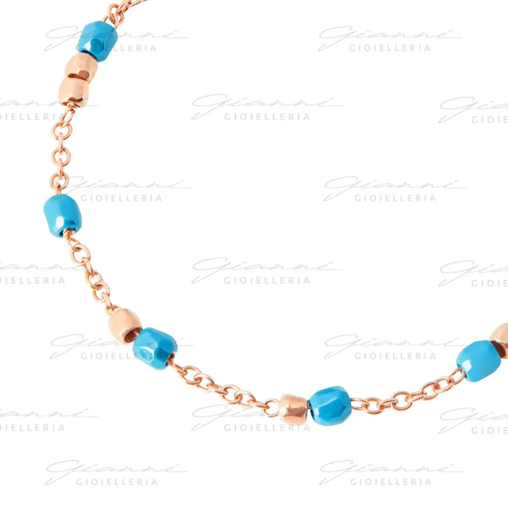 Bracciale DoDo - Mini granelli oro rosa & ceramica Bracciali