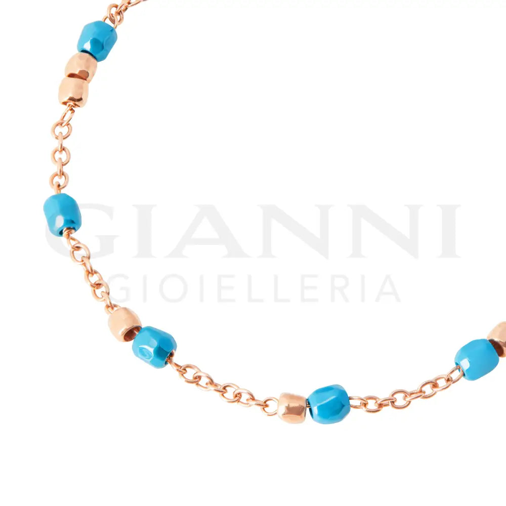 Bracciale DoDo - Mini granelli oro rosa & ceramica Bracciali