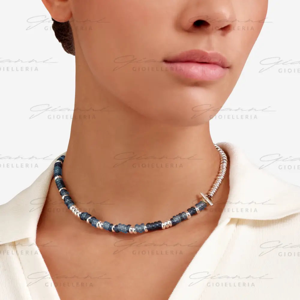 Bracciale DoDo - Rondelle argento & plastica riciclata Bracciali