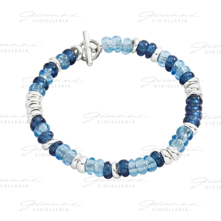 Bracciale DoDo - Rondelle argento & plastica riciclata Bracciali