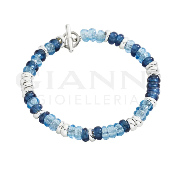 Bracciale DoDo - Rondelle argento & plastica riciclata Bracciali