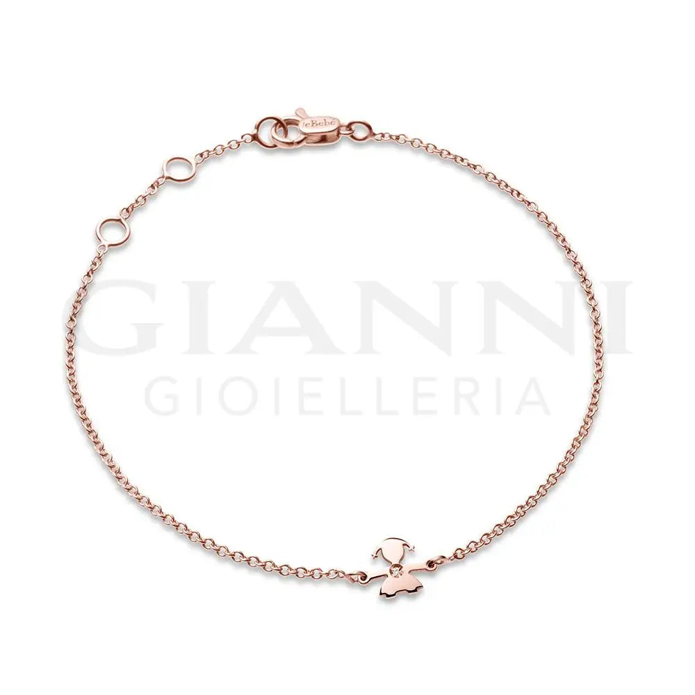 Bracciale leBebé - Le Briciole in Oro rosa Diamante - Bracciali