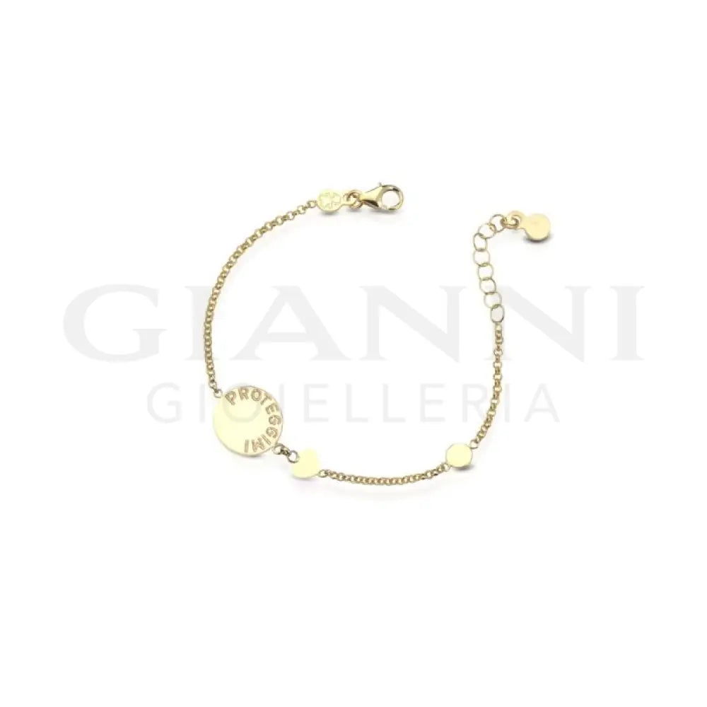Bracciale leBebé - Proteggimi con Madonnina in oro giallo - Bracciali