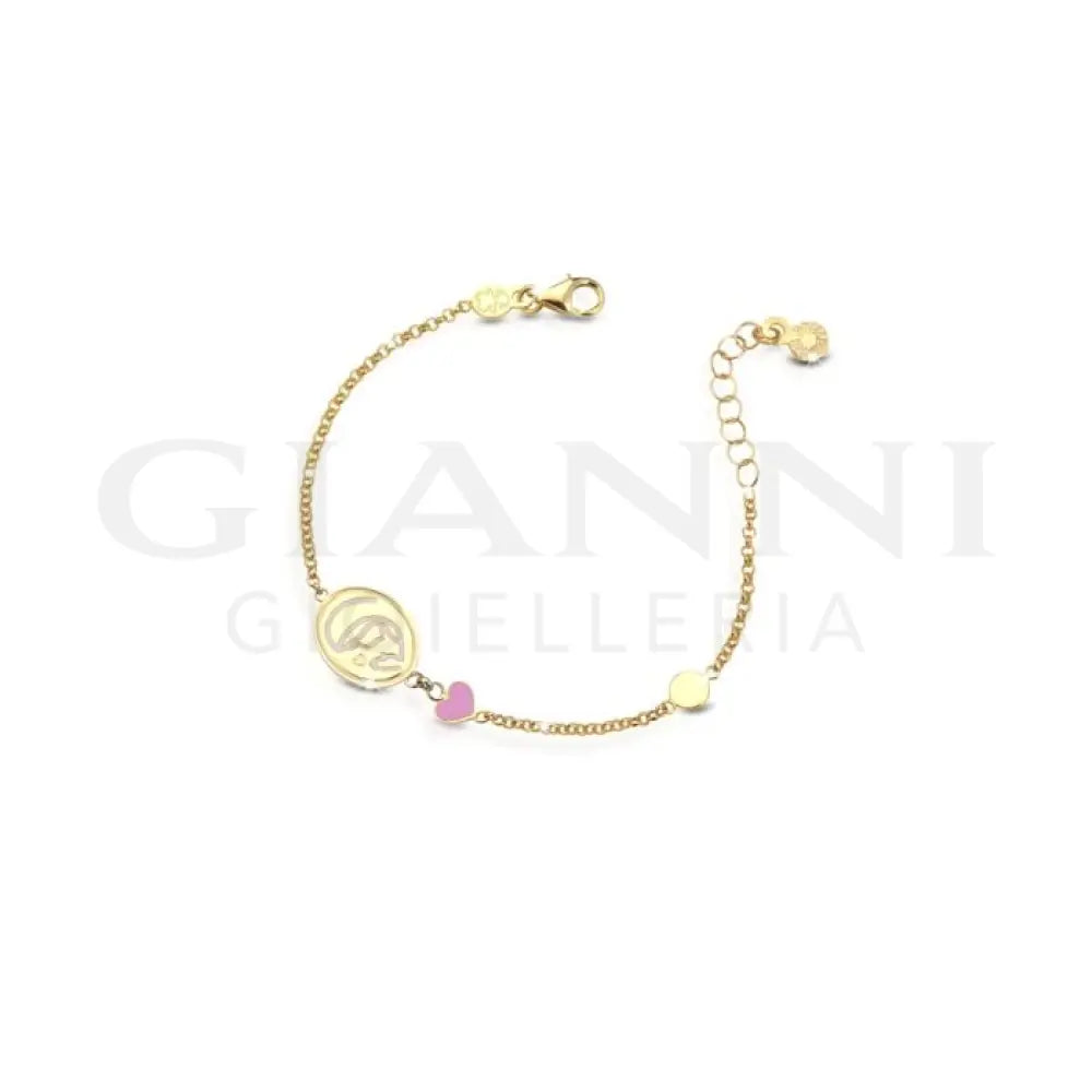 Bracciale leBebé - Proteggimi con Madonnina in oro giallo - Bracciali