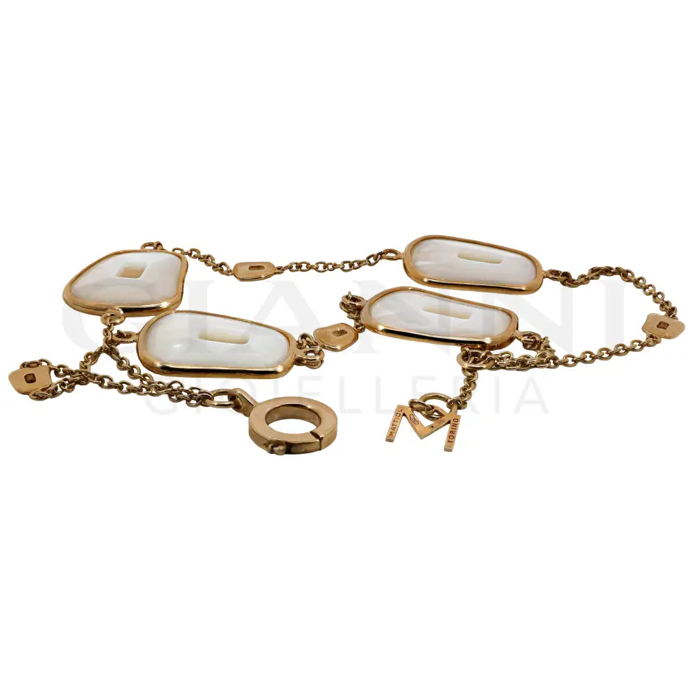Bracciale Mattioli - Puzzle in Oro Rosa e Madreperla Naturale - Bracciali