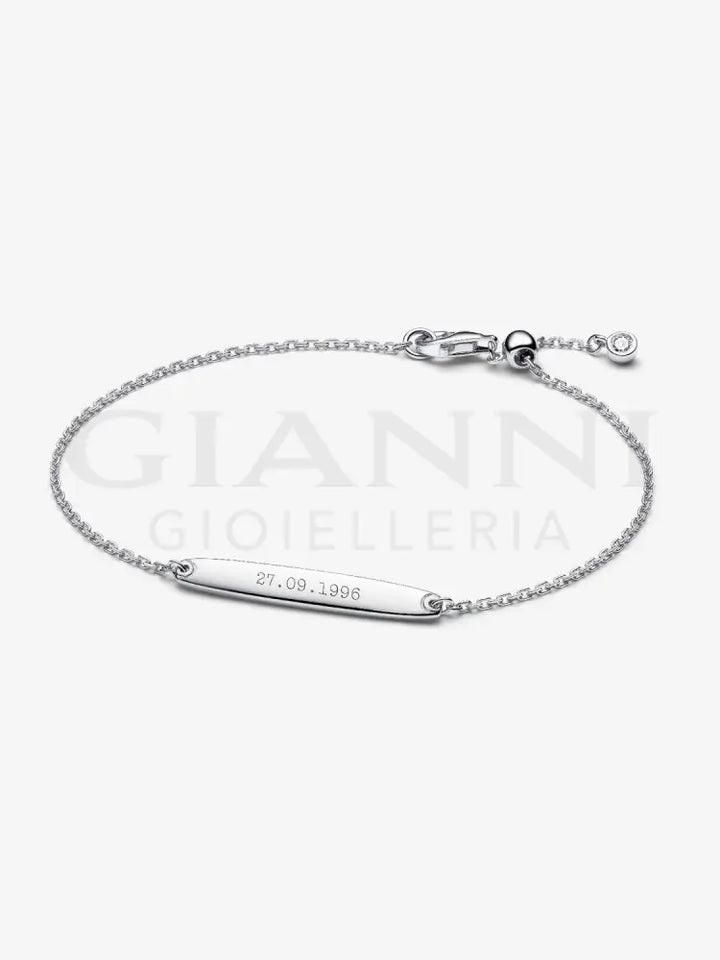 Bracciale Pandora - Barra da incidere in Argento Bracciali