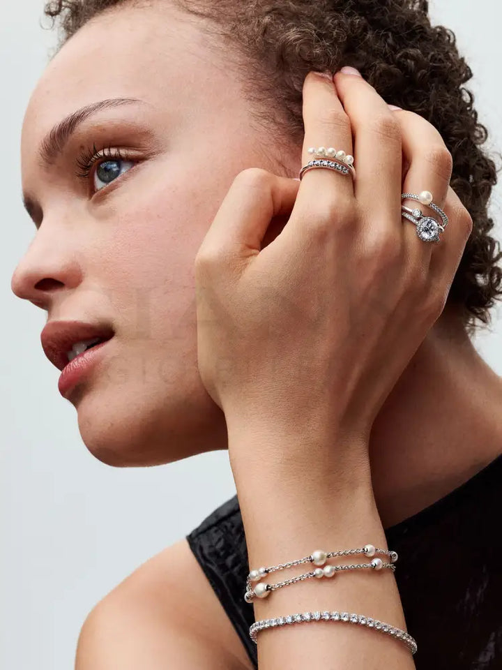 Bracciale Pandora - Catena Con Perle d’Acqua Dolce Coltivate Bracciali