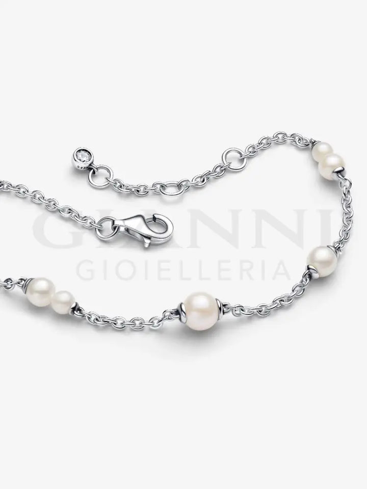 Bracciale Pandora - Catena Con Perle d’Acqua Dolce Coltivate Bracciali