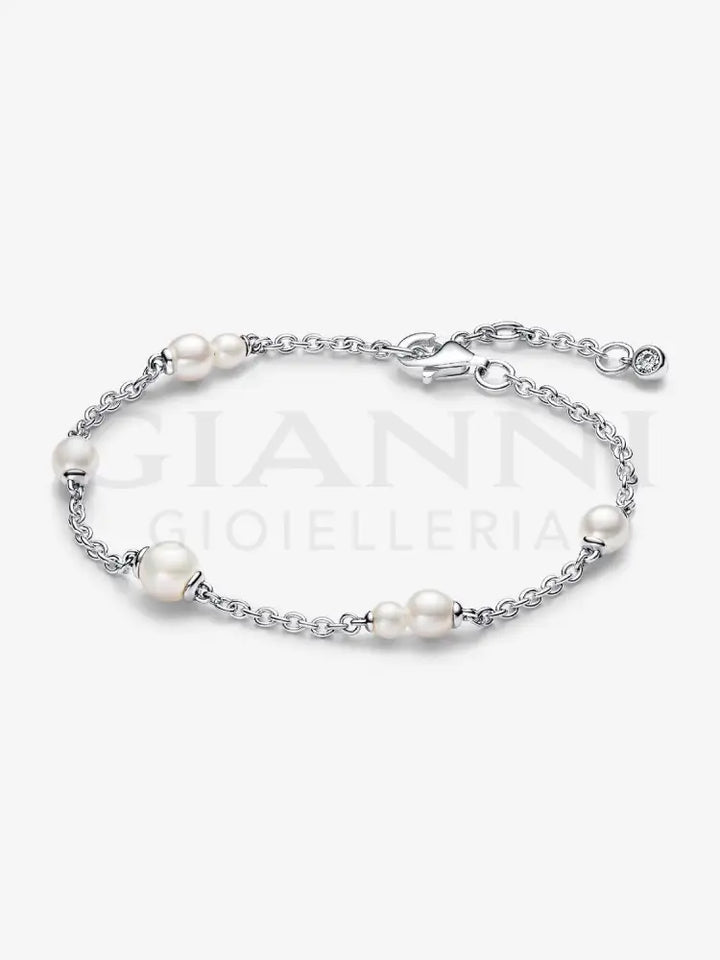 Bracciale Pandora - Catena Con Perle d’Acqua Dolce Coltivate Bracciali