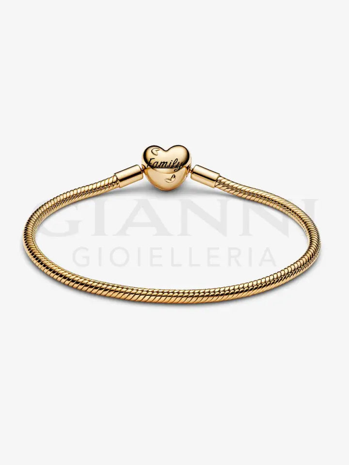 Bracciale Pandora - Con Chiusura a Cuore Albero della Famiglia con Placcatura in Oro Bracciali
