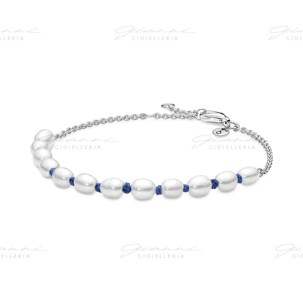 Bracciale Pandora - Con Perle Coltivate d’Acqua Dolce Rifinito a mano Bracciali