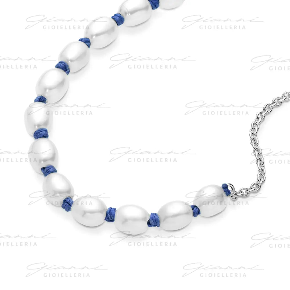 Bracciale Pandora - Con Perle Coltivate d’Acqua Dolce Rifinito a mano Bracciali