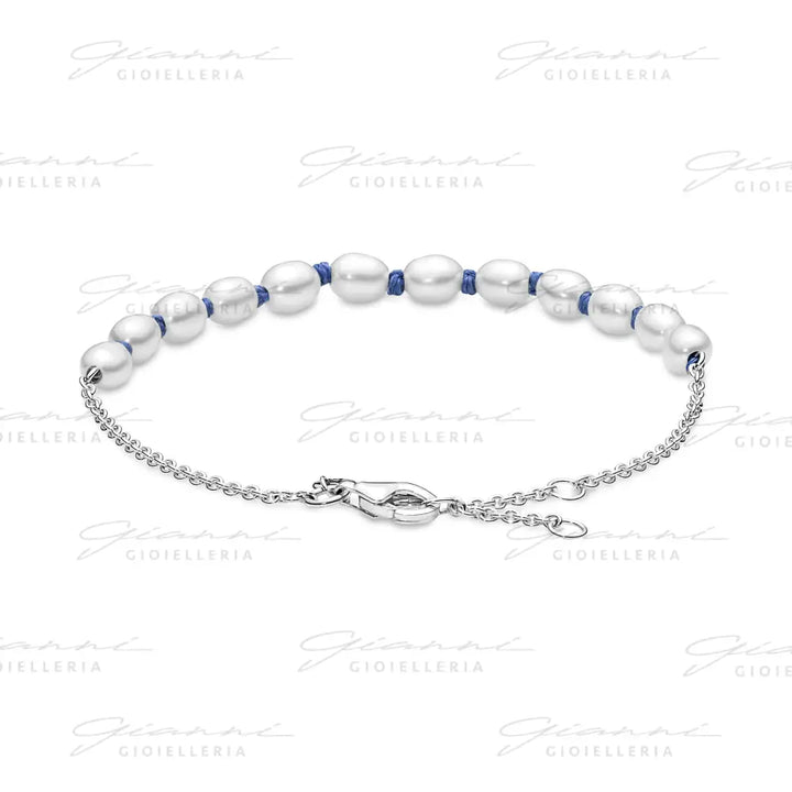 Bracciale Pandora - Con Perle Coltivate d’Acqua Dolce Rifinito a mano Bracciali