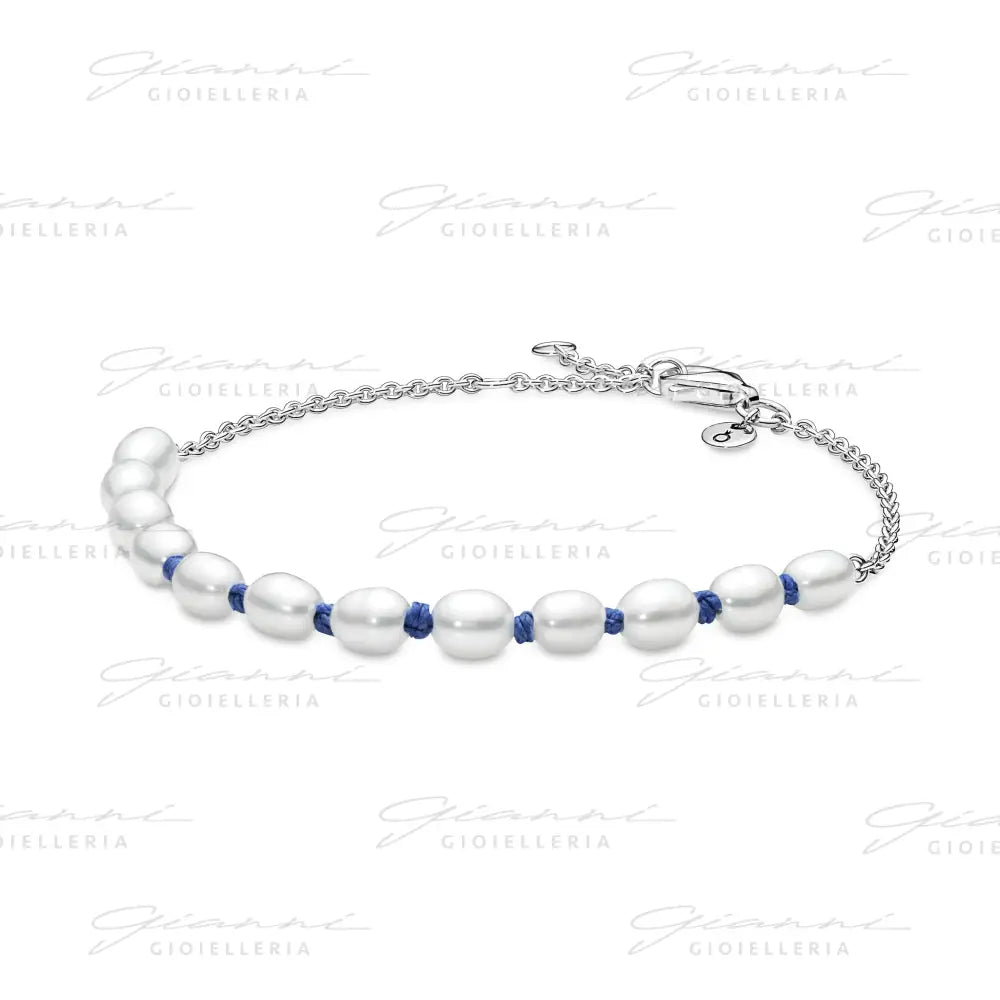 Bracciale Pandora - Con Perle Coltivate d’Acqua Dolce Rifinito a mano Bracciali