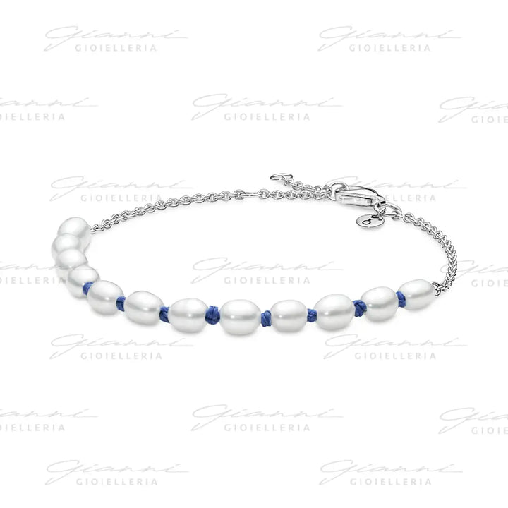 Bracciale Pandora - Con Perle Coltivate d’Acqua Dolce Rifinito a mano Bracciali
