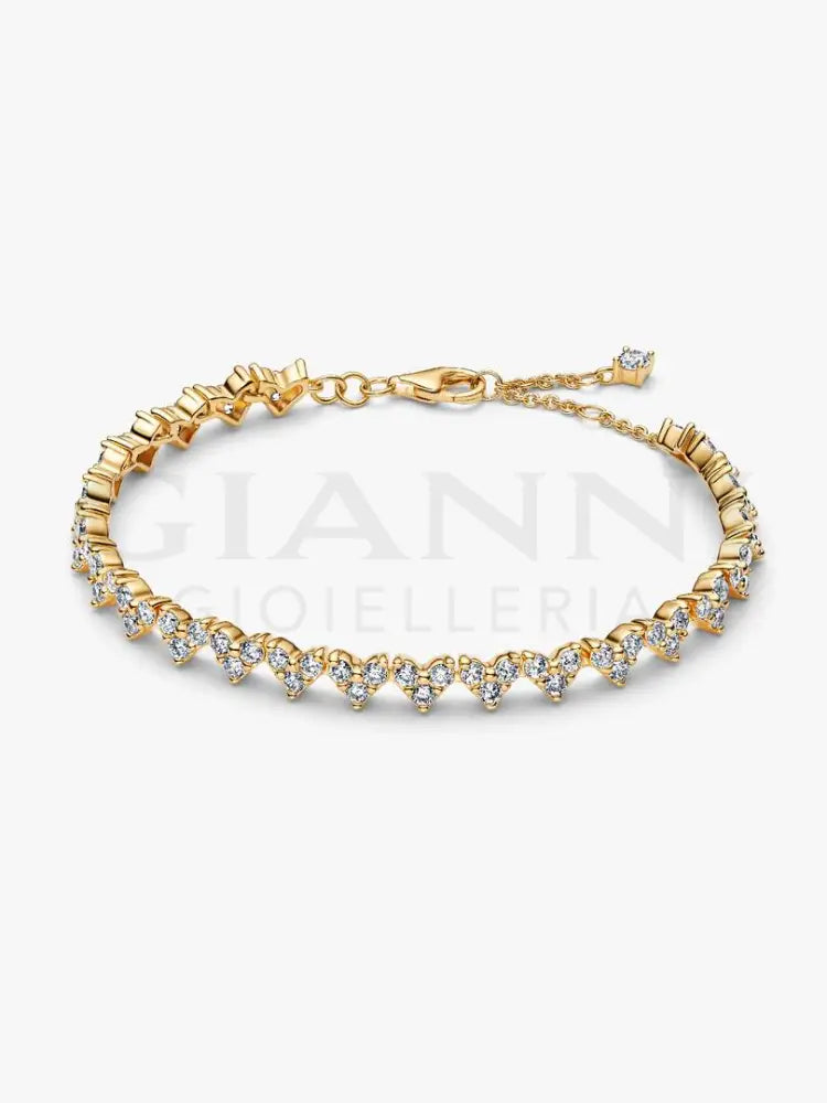Bracciale Pandora - Cuori con Tre Pietre Bracciali