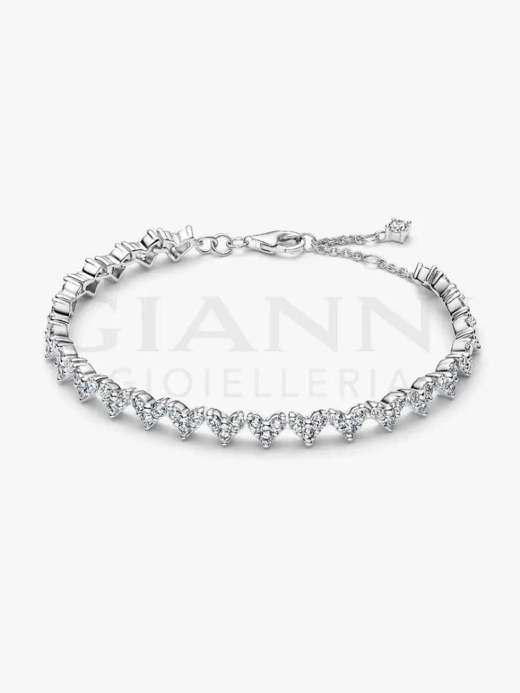 Bracciale Pandora - Cuori con Tre Pietre Bracciali