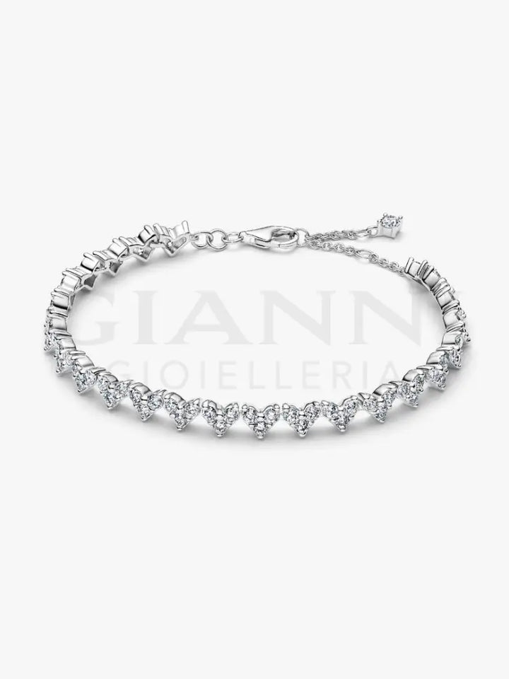 Bracciale Pandora - Cuori con Tre Pietre Bracciali