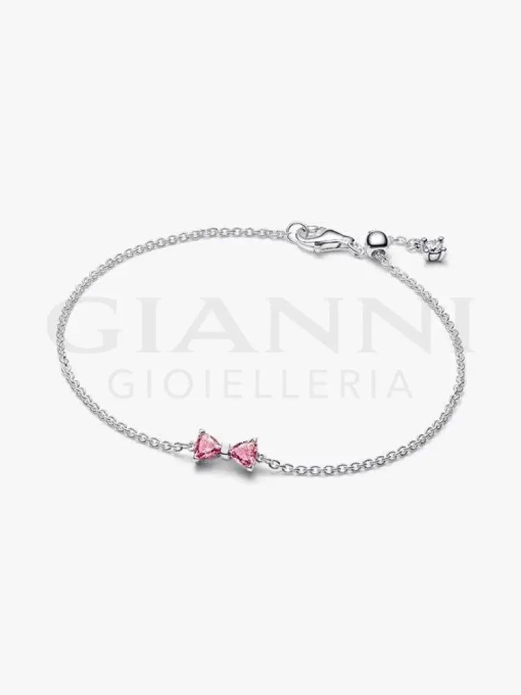 Bracciale Pandora - Fiocco Luminoso Rosa Bracciali