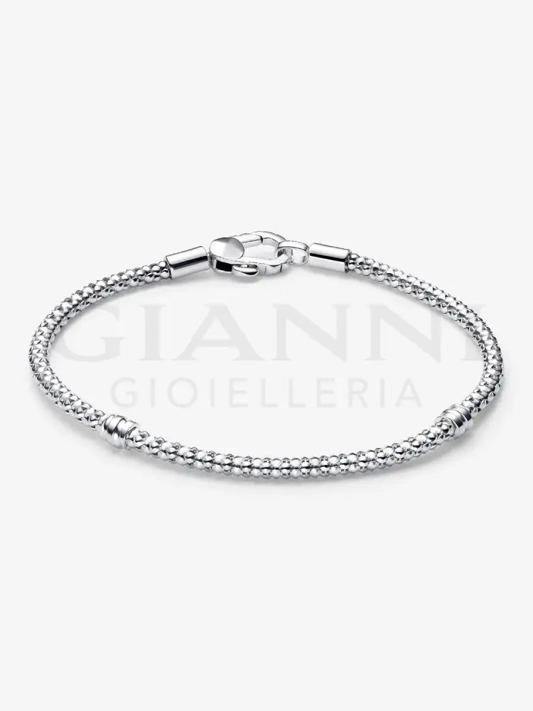 Bracciale Pandora - Maglia Geometrica con Chiusura a Moschettone Bracciali