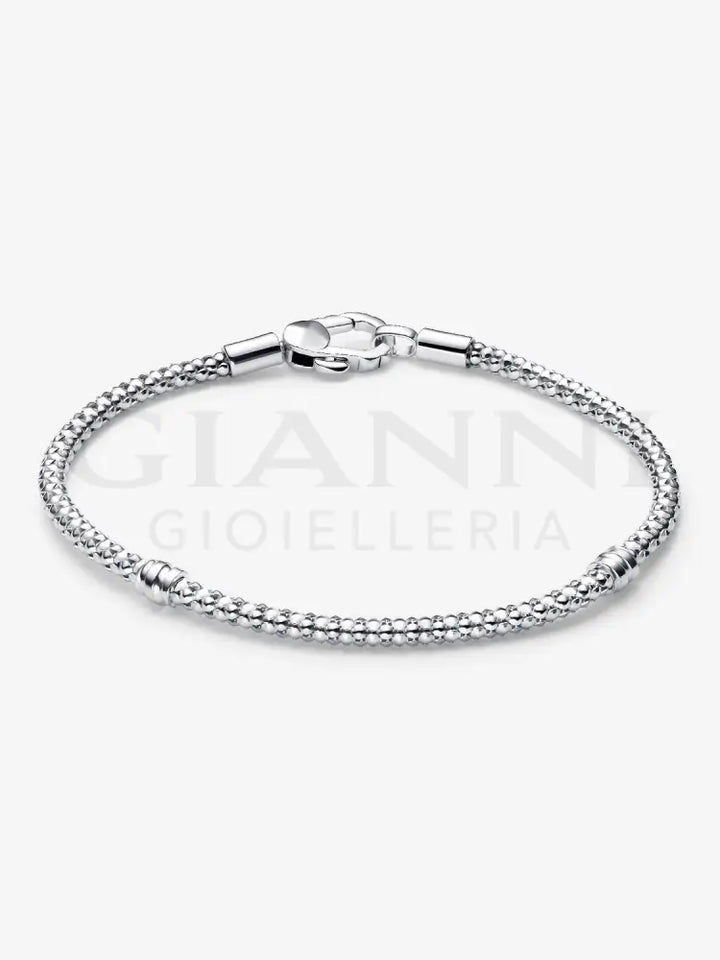 Bracciale Pandora - Maglia Geometrica con Chiusura a Moschettone Bracciali
