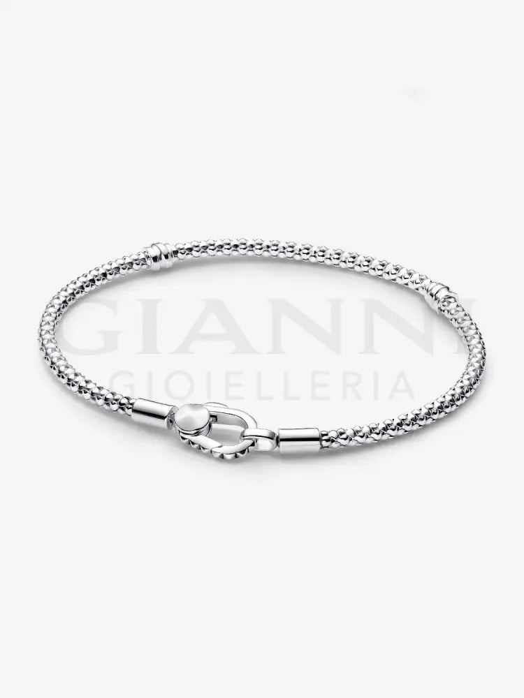 Bracciale Pandora - Maglia Geometrica con Chiusura a Moschettone Bracciali