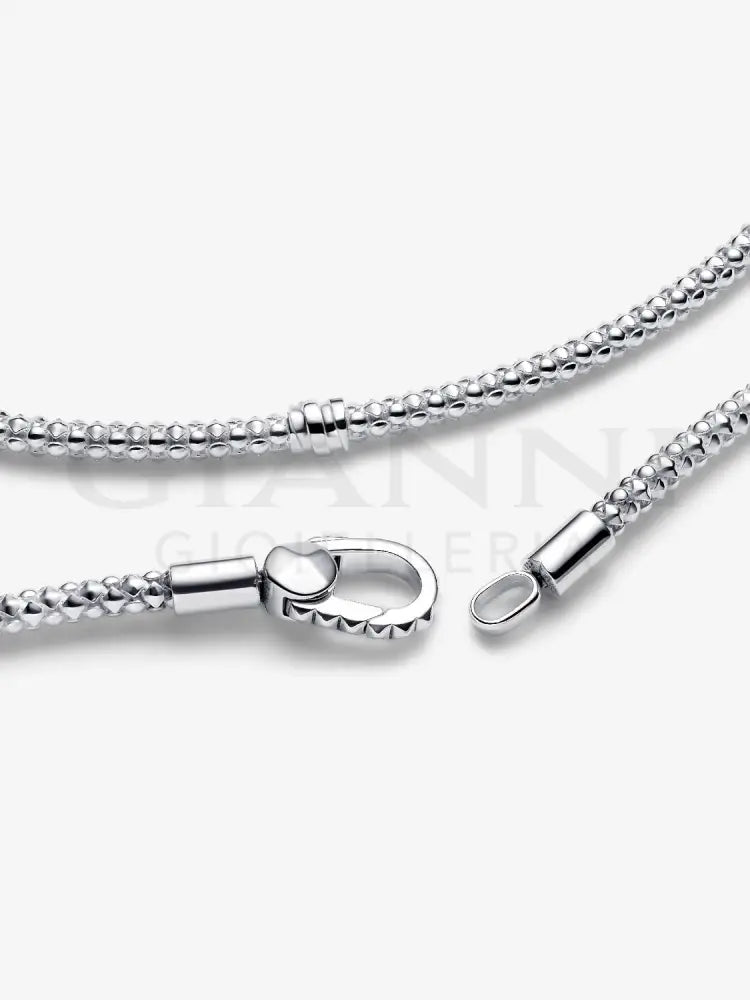 Bracciale Pandora - Maglia Geometrica con Chiusura a Moschettone Bracciali