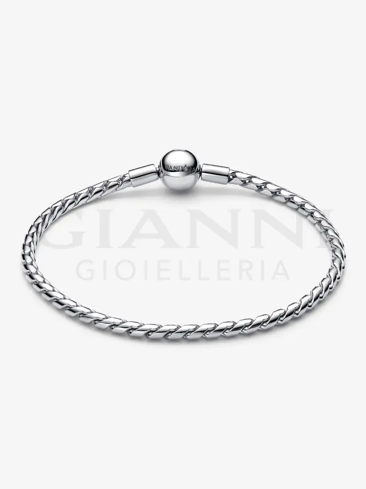 Bracciale Pandora - Maglia Spiga con Chiusura a Sfera in Argento Bracciali