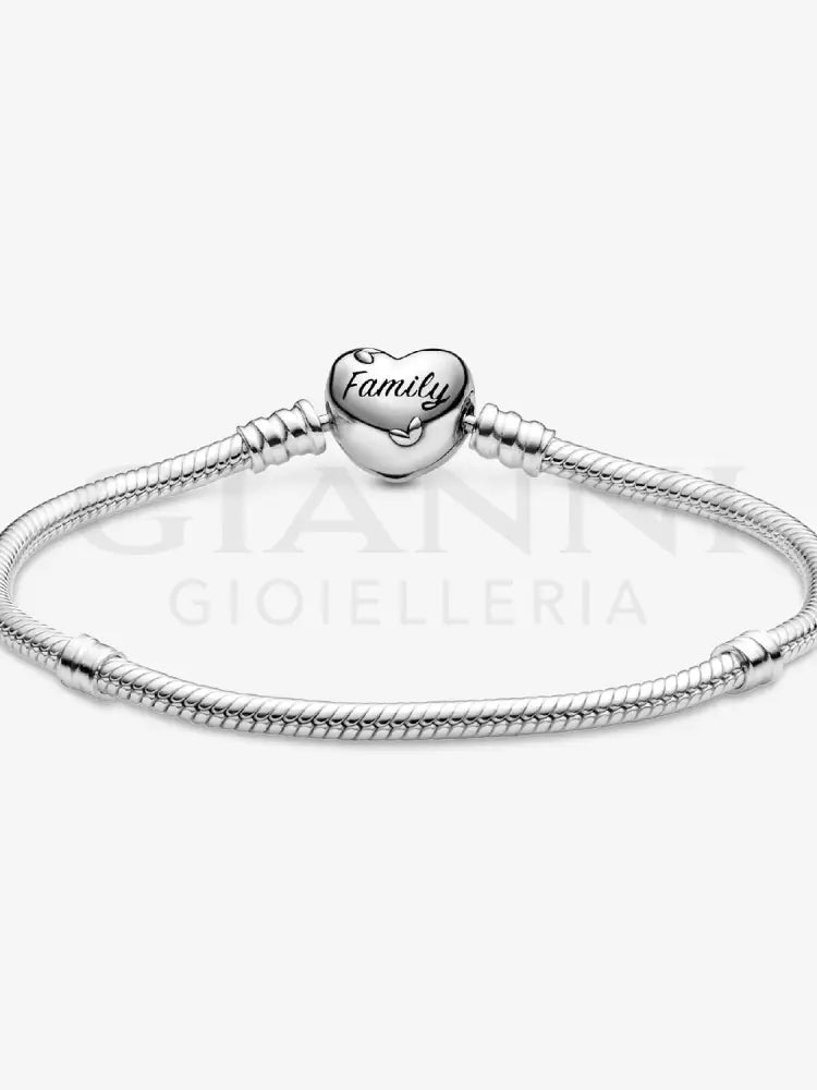 Bracciale Pandora - Moments con Chiusura a Cuore albero della Famiglia in Argento Bracciali