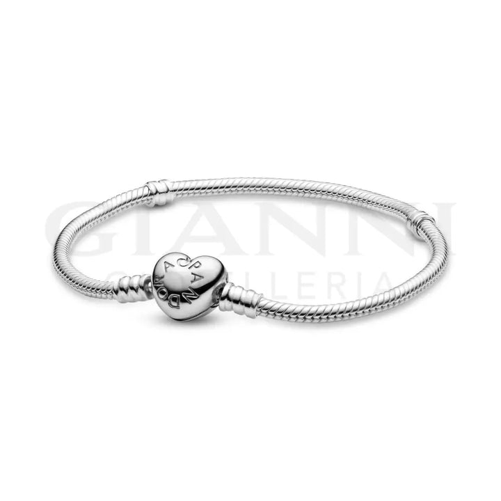 Bracciale Pandora - Moments con Chiusura a Cuore in Argento Bracciali