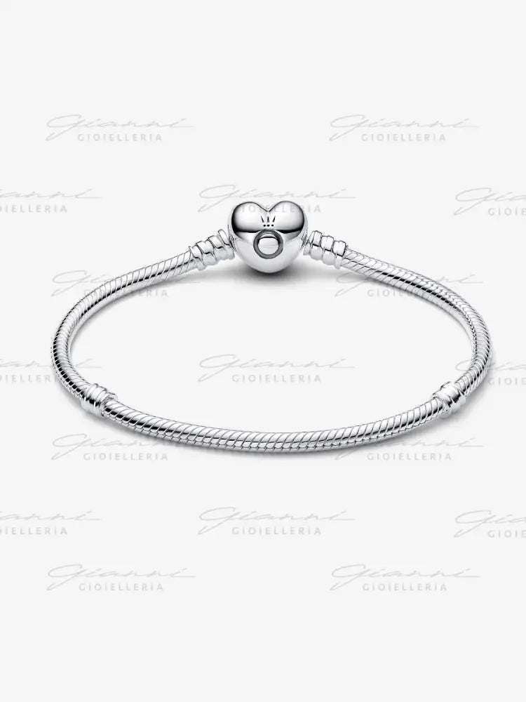 Bracciale Pandora - Moments con Chiusura a Cuore in Argento Bracciali