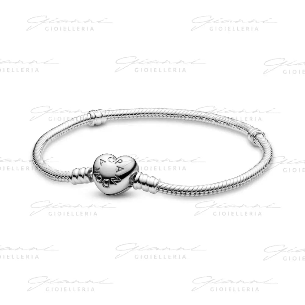 Bracciale Pandora - Moments con Chiusura a Cuore in Argento Bracciali