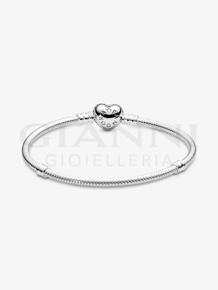 Bracciale Pandora - Moments con Chiusura a Cuore Pavè Bracciali