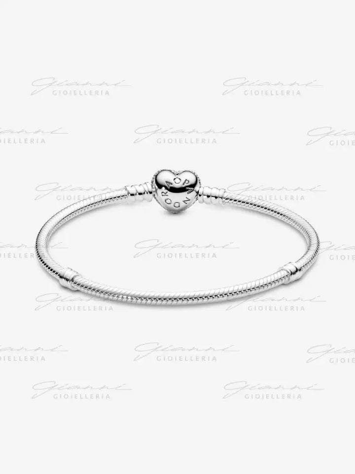 Bracciale Pandora - Moments con Chiusura a Cuore Pavè Bracciali