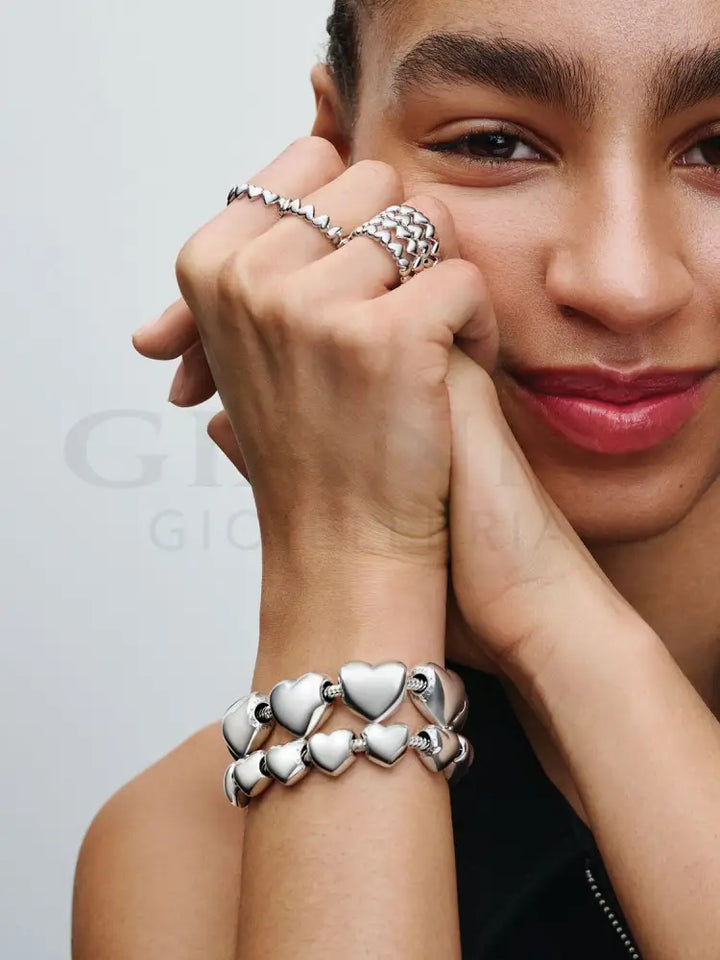 Bracciale Pandora - Moments con Chiusura a Sfera in Argento Bracciali